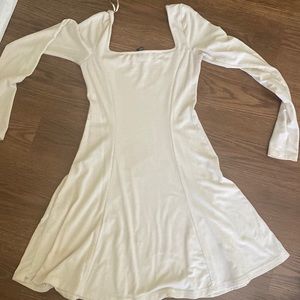 Cream flare dress